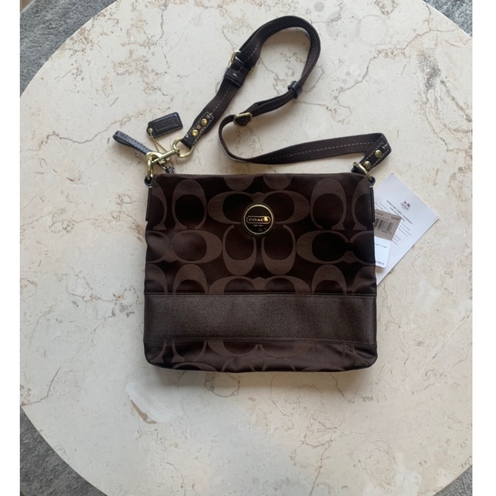 Coach Brown Signature Crossbody